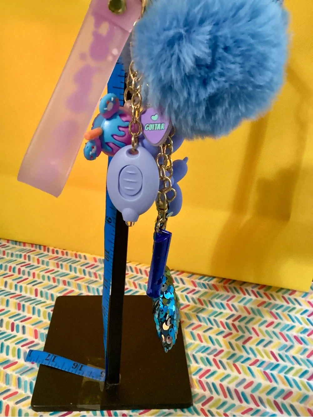 NWOT - Backpack Charms ! LED Flashlight & Whistle included!! Blue Owl